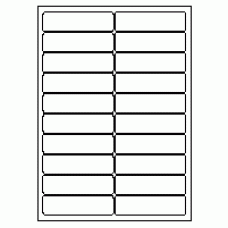 541 - Label Size 97mm x 26mm - 20 labels per sheet